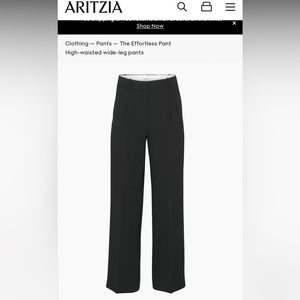 Aritzia - Wilfred - The Effortless Pant in Black - Size 27 Regular Length